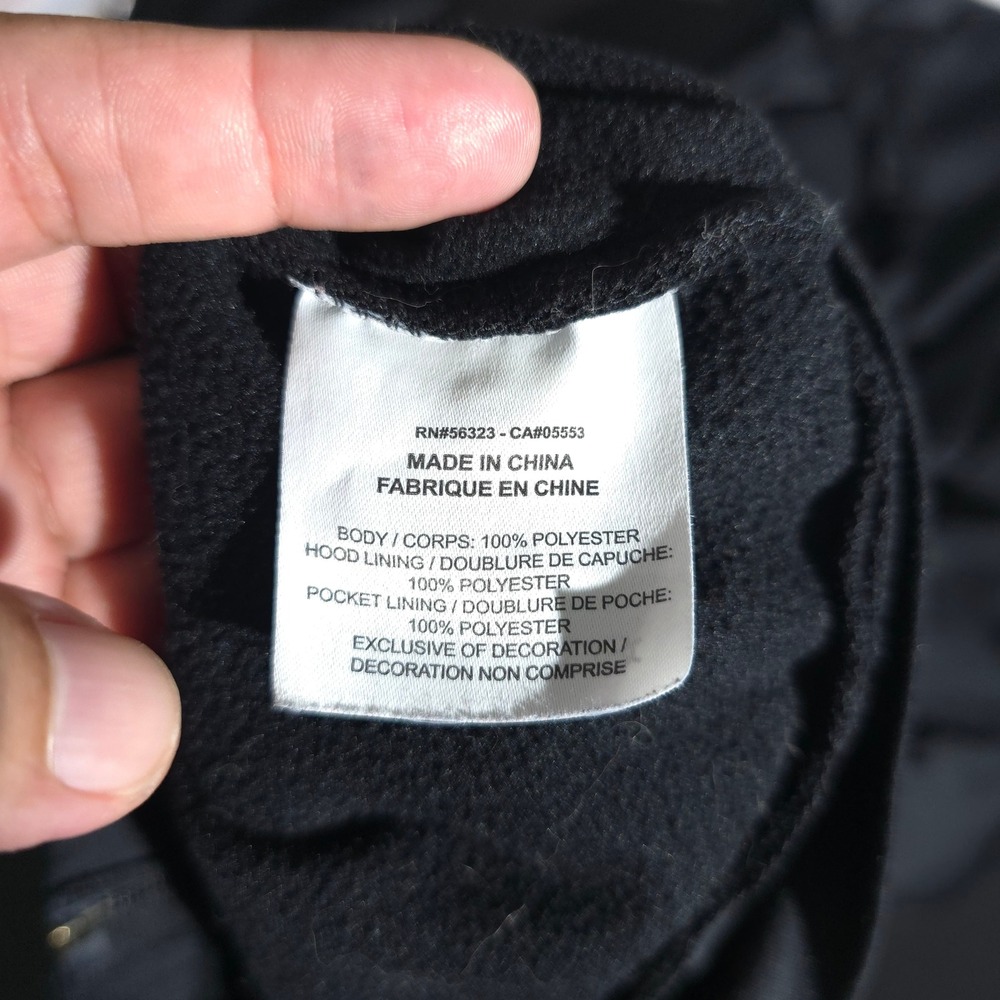 Nike Dri-FIT Full Zip Hoodie Mens XL Black AJ4450-010 Active Jacket Swoosh Logo - Picture 7 of 10
